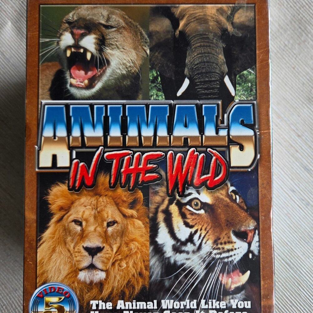 Animals In The Wild video 5 pack New still in plastic VHS